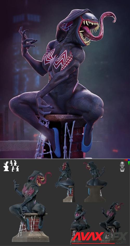 ﻿Gwenom Statue – 3D Printable STL