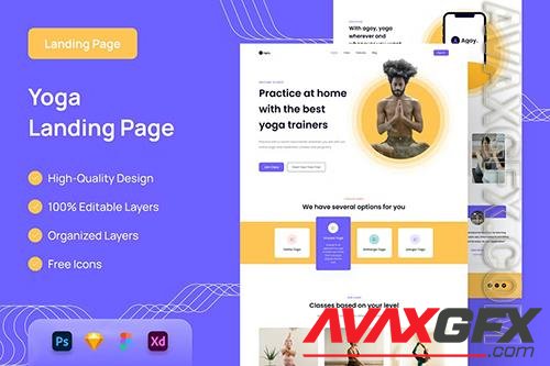 Yoga Landing Page - UI Design