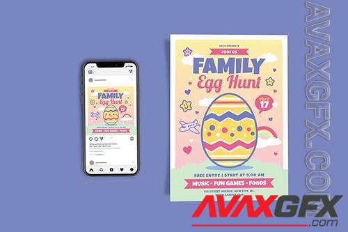 Family Egg Hunt Template Set