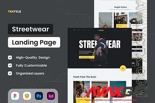 Streetwear Landing Page - UI Design