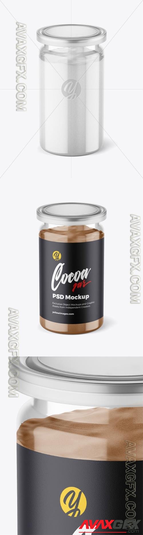 Jar with Cocoa Powder Mockup 46783 TIF