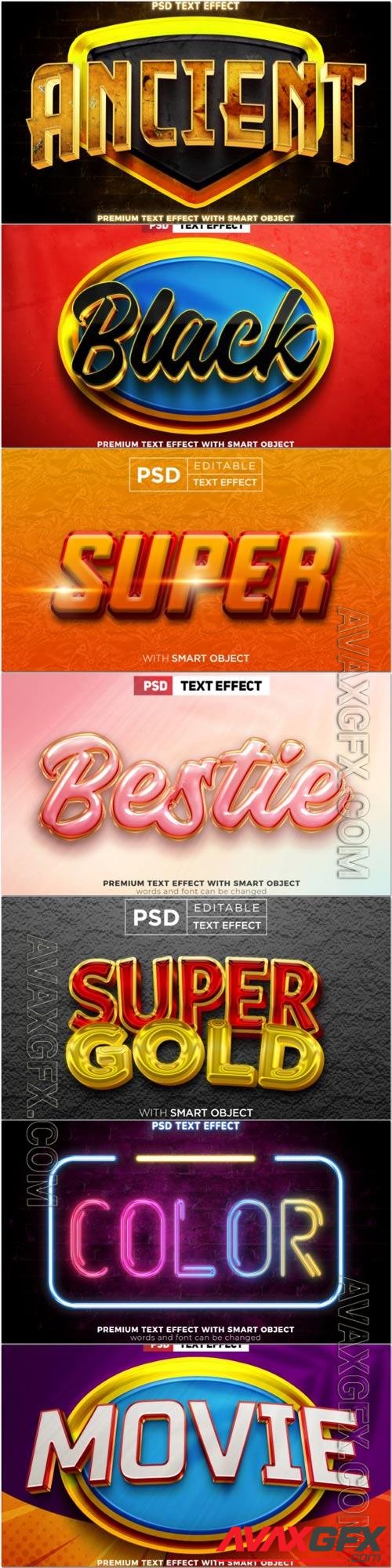 Psd text effect set vol 321