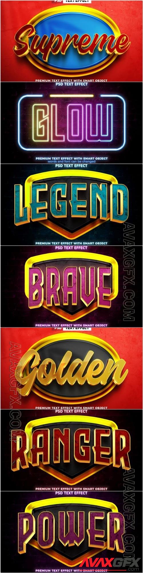 Psd text effect set vol 320