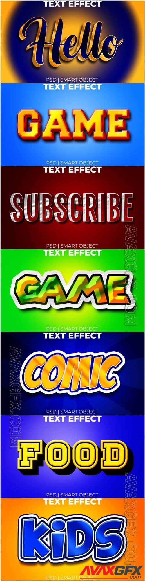 Psd text effect set vol 318