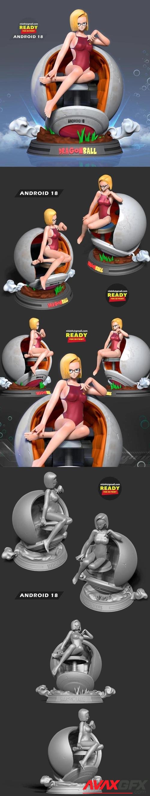 ﻿Android 18 bikini – 3D Printable STL