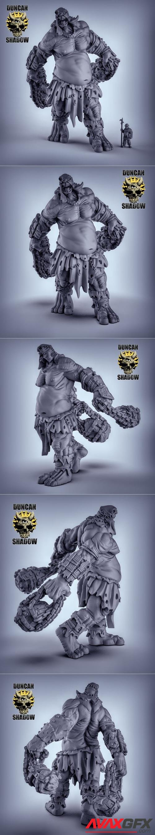 ﻿Titan with flails – 3D Printable STL