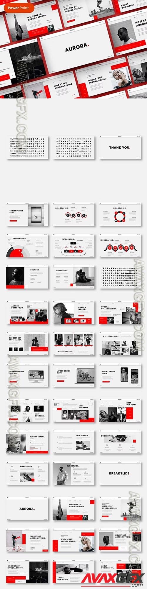 Aurora – Business Powerpoint, Keynote and Google Slides Template