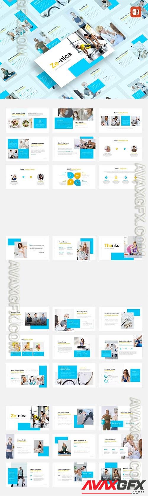 Zenica - Sport & Health Powerpoint, Keynote and Google Slides Template