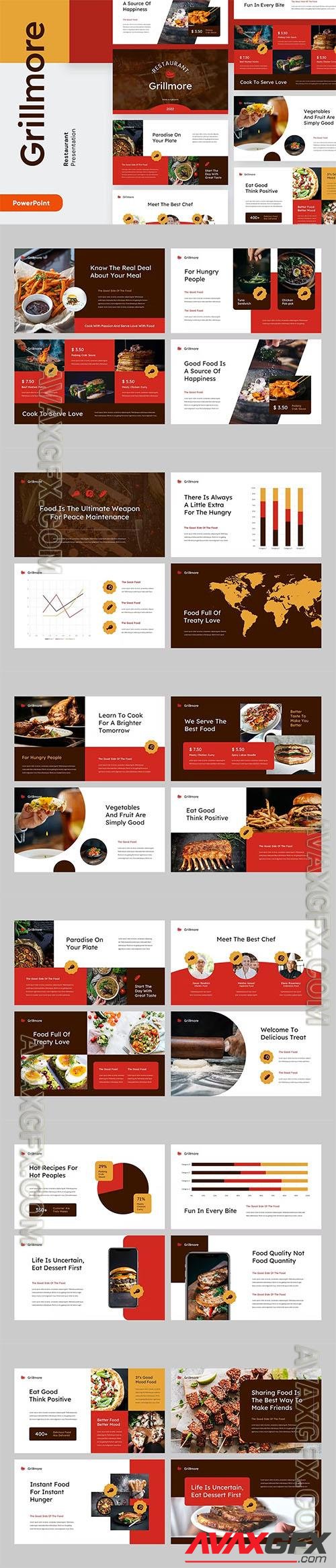 GRILLMORE - Food  Powerpoint, Keynote and Google Slides