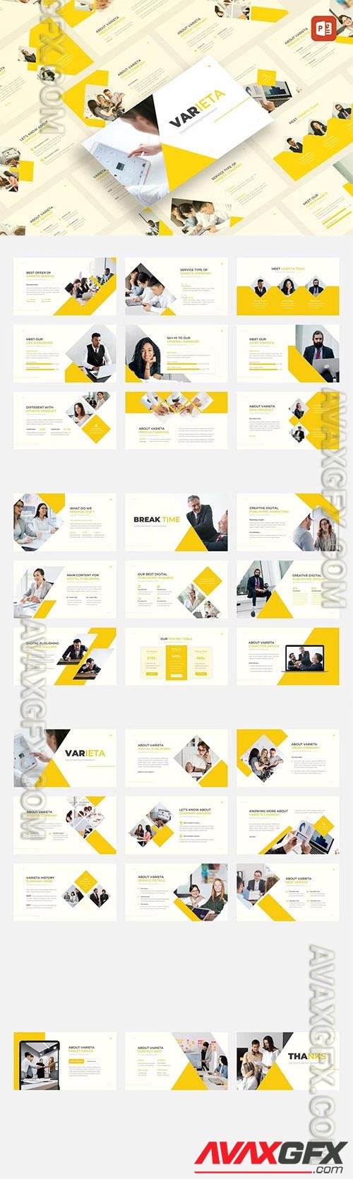 Varieta - Digital Publishing Powerpoint, Keynote and Google Slides Template