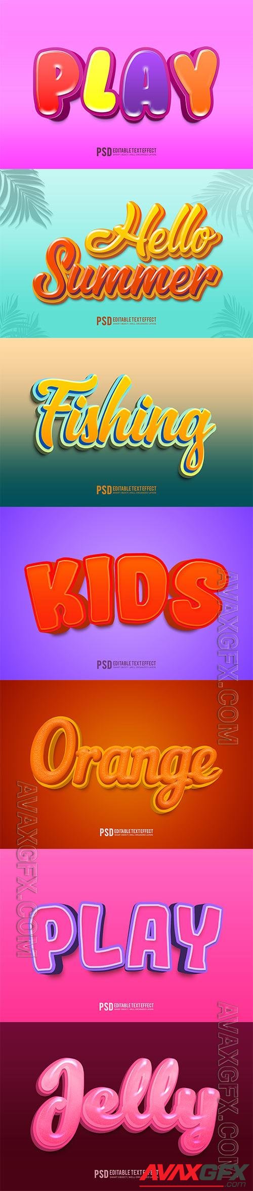 Psd text effect set vol 334