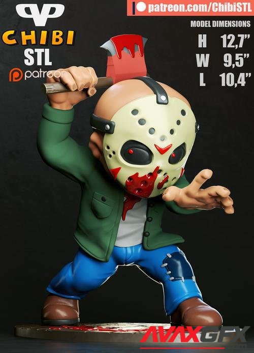 ﻿Jason Voorhees Chibi – 3D Printable STL