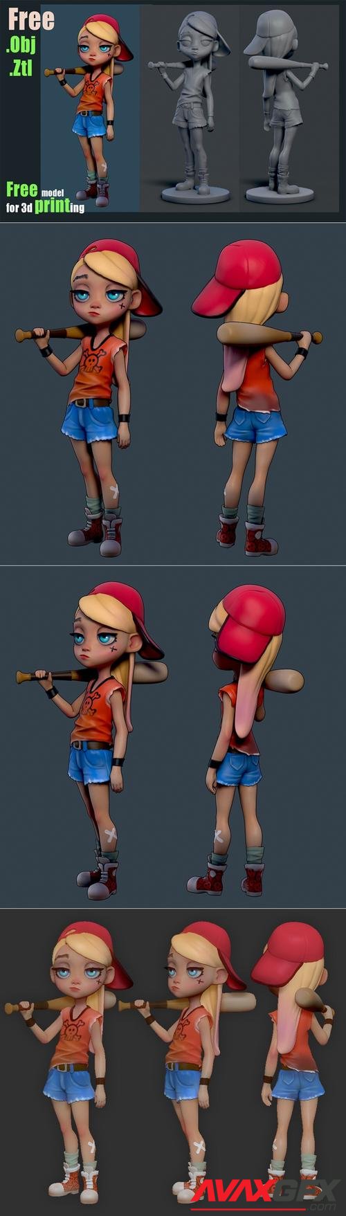 B-girl – 3D Printable STL