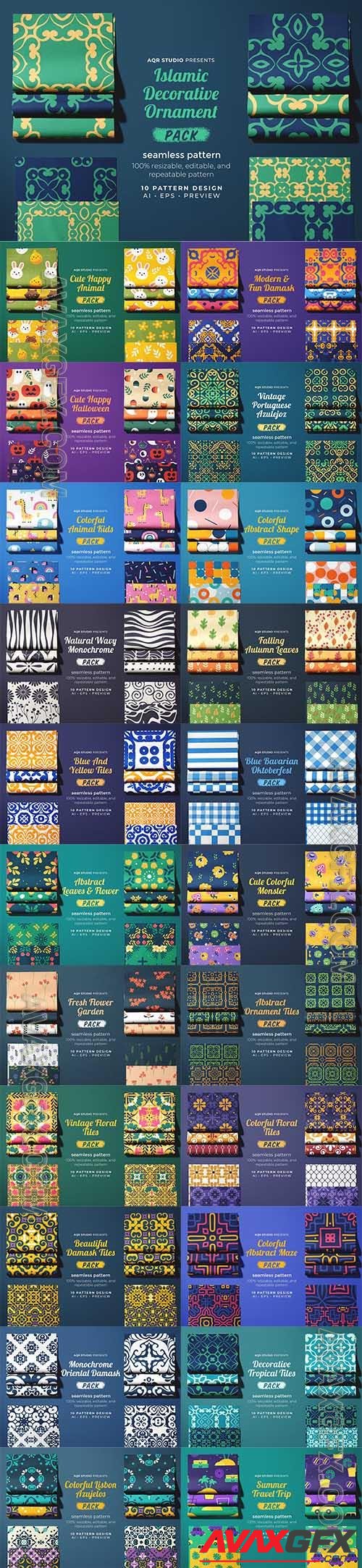 270 Different Samless Patterns Pack