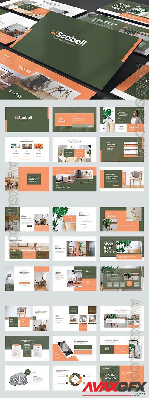 Scabell Powerpoint, Keynote and Google Slides Template