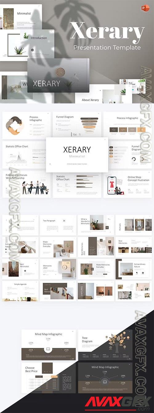 Xerary Minimalist PowerPoint Template MYWF5N9