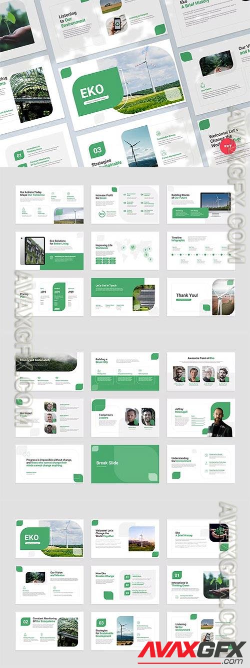 Ecology Powerpoint, Keynote and Google Slides Presentation Template