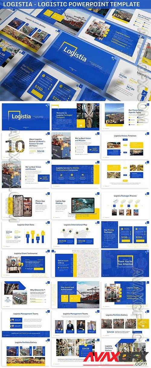 Logistia - Logistic Powerpoint Template