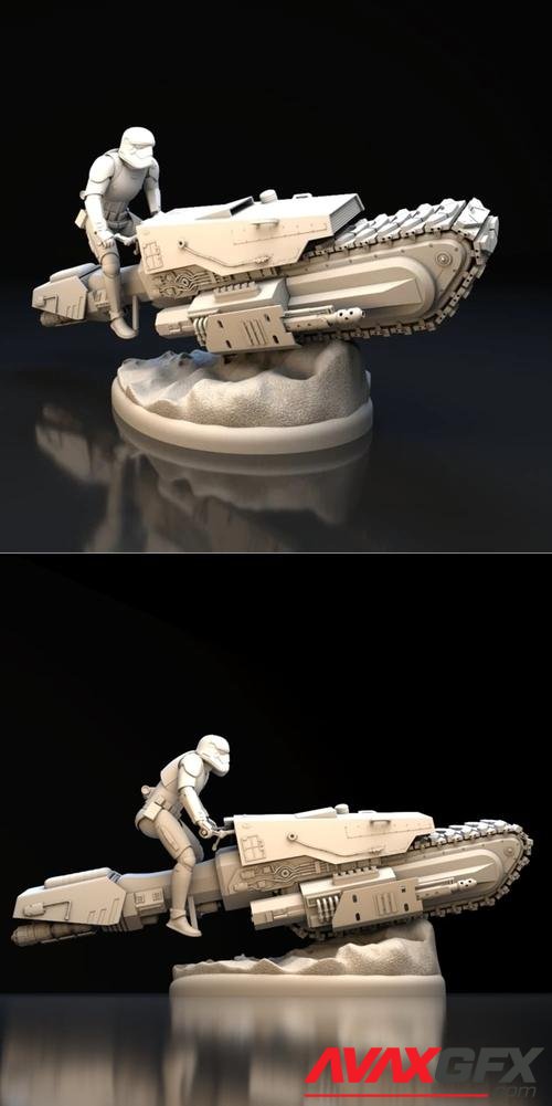 Treadspeeder star wars – 3D Printable STL