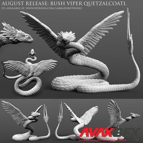 Bush Viper Quetzalcoatl – 3D Printable STL