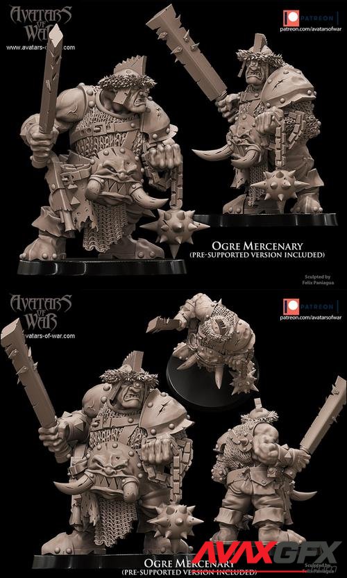 Ogre Mercenary – 3D Printable STL