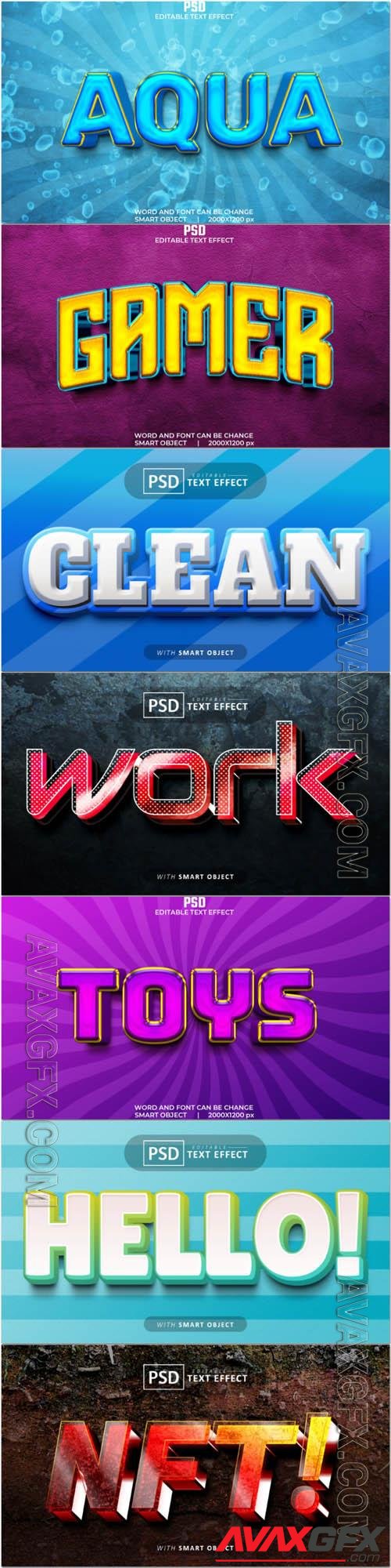 Psd text effect set vol 357