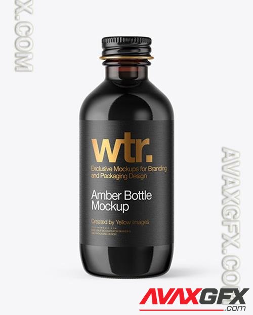 Amber Glass Bottle Mockup 50420 TIF