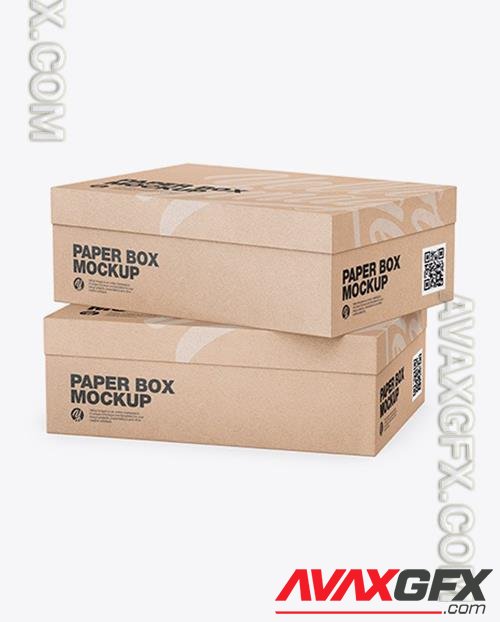 Two Kraft Boxes - Half Side View 50868 TIF