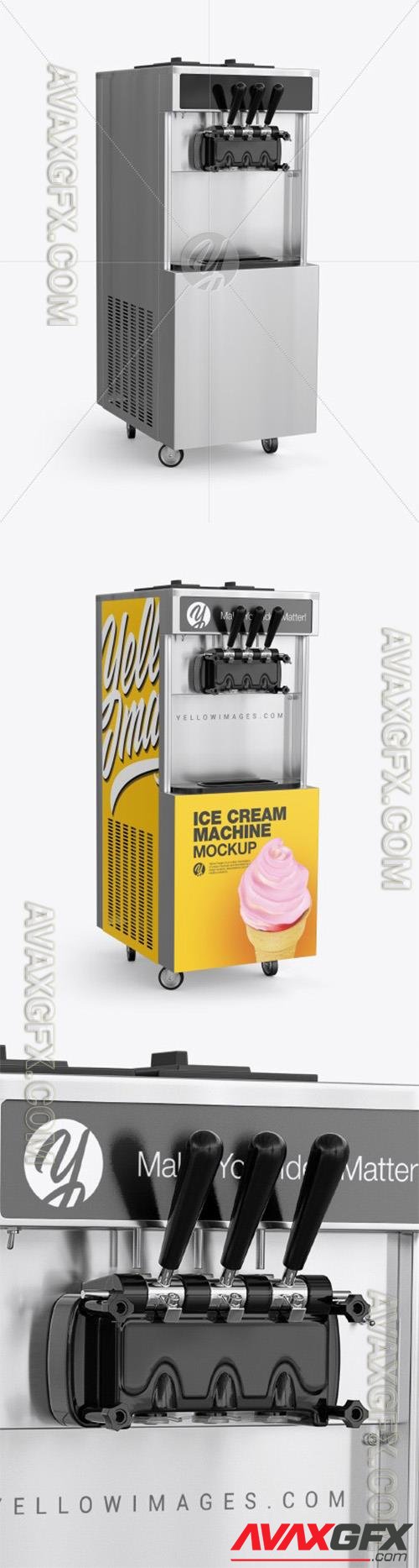 Ice Cream Machine Mockup - Half Side View 36124 TIF