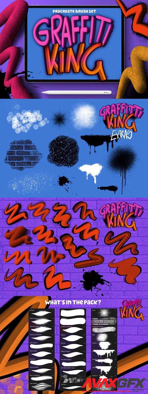 Graffiti King Procreate Brushes