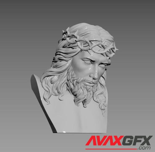 Jesus Bust – 3D Printable STL