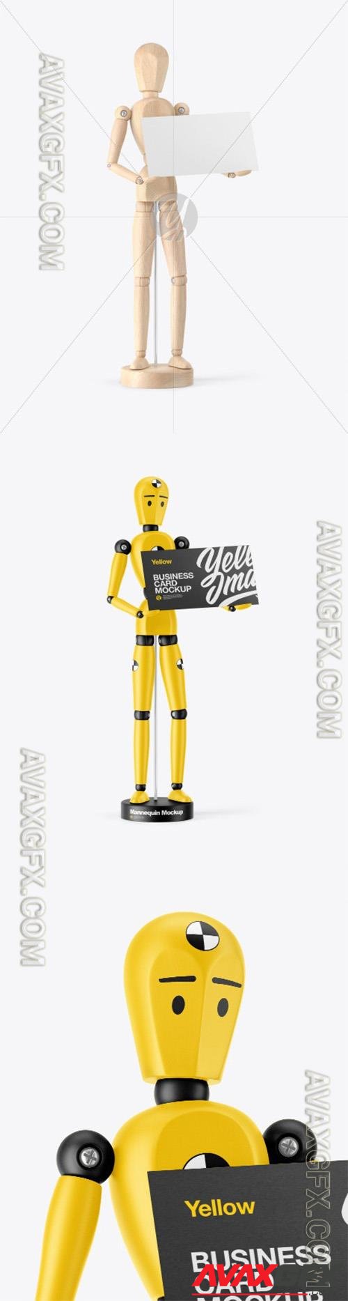 Mannequin w/ Business Card Mockup 93593 TIF