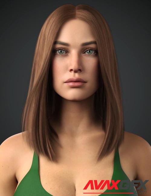 Dalila Hair For Genesis 8 and 8.1 Female