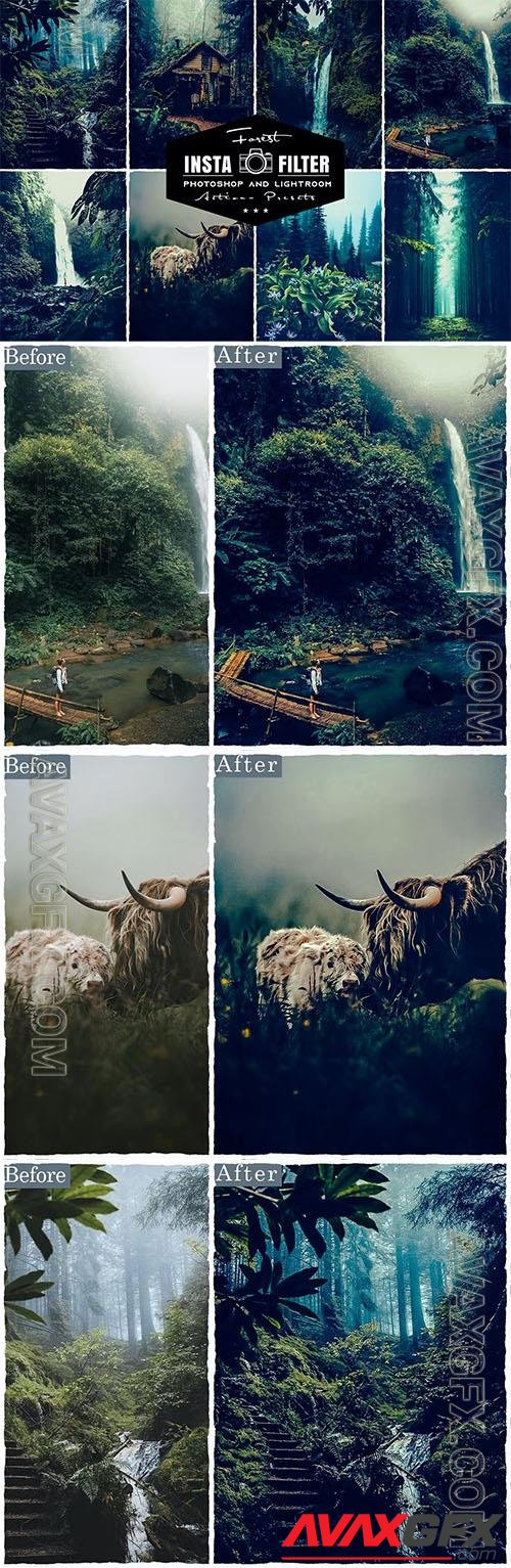 Forest Photoshop Actions & Lightroom Presets YZMZXWS