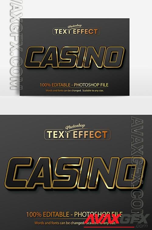 Nice psd text effect casino