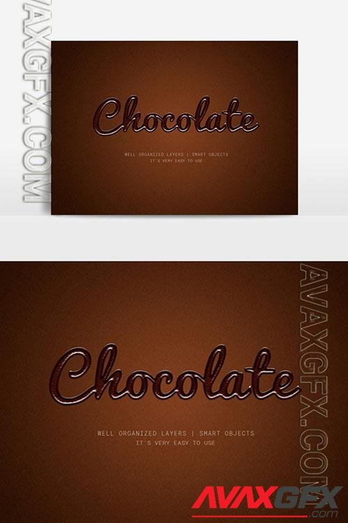 Chocolate 3d text effect