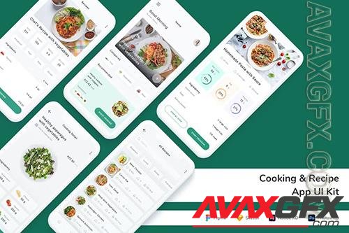 Cooking & Recipe App UI Kit XR56DN6