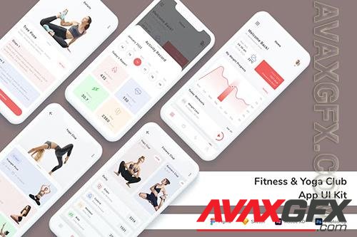 Fitness & Yoga Club App UI Kit MSSQLG6