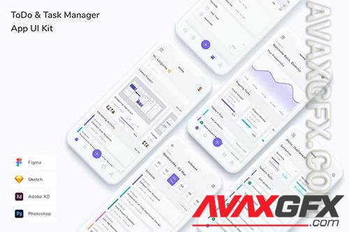 ToDo & Task Manager App UI Kit 77AG96G