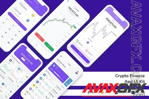 Crypto Finance App UI Kit GHBN3X3