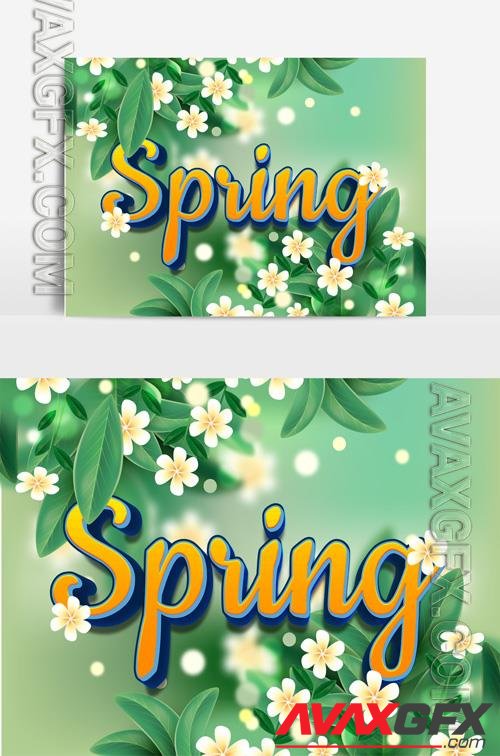 Beautiful Spring Text Effect vol 6