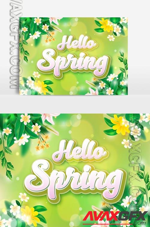 Beautiful Spring Text Effect vol 5