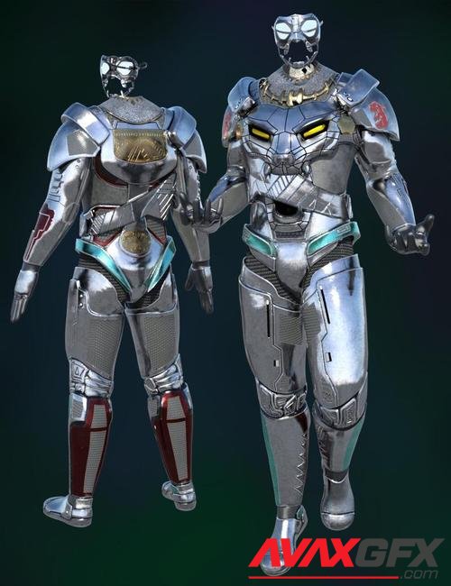Mnyama Armor Bundle for Genesis 8.1 Males