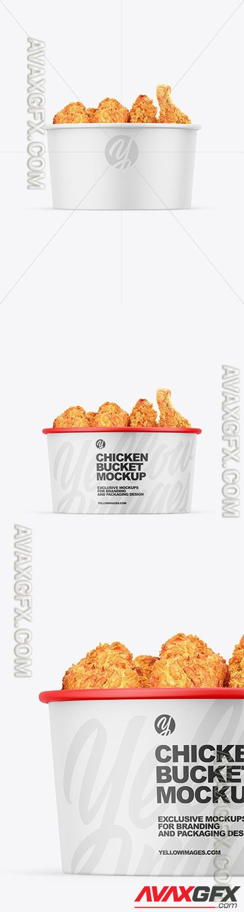 Matte Bucket W/ Chicken Mockup 97285 TIF