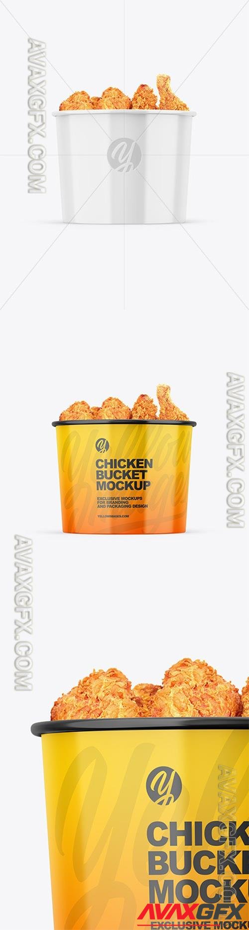 Glossy Bucket W/ Chicken Mockup 97256 TIF