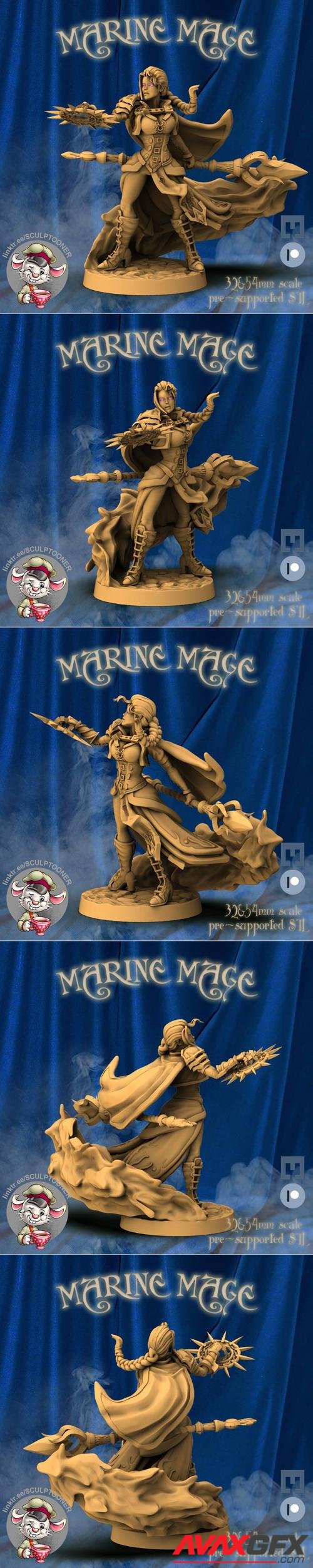 Marine Mage – 3D Printable STL