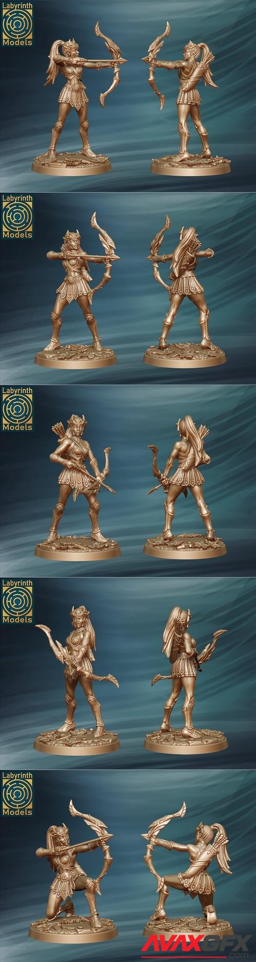 Daughter of Artemis part 1-5 – 3D Printable STL