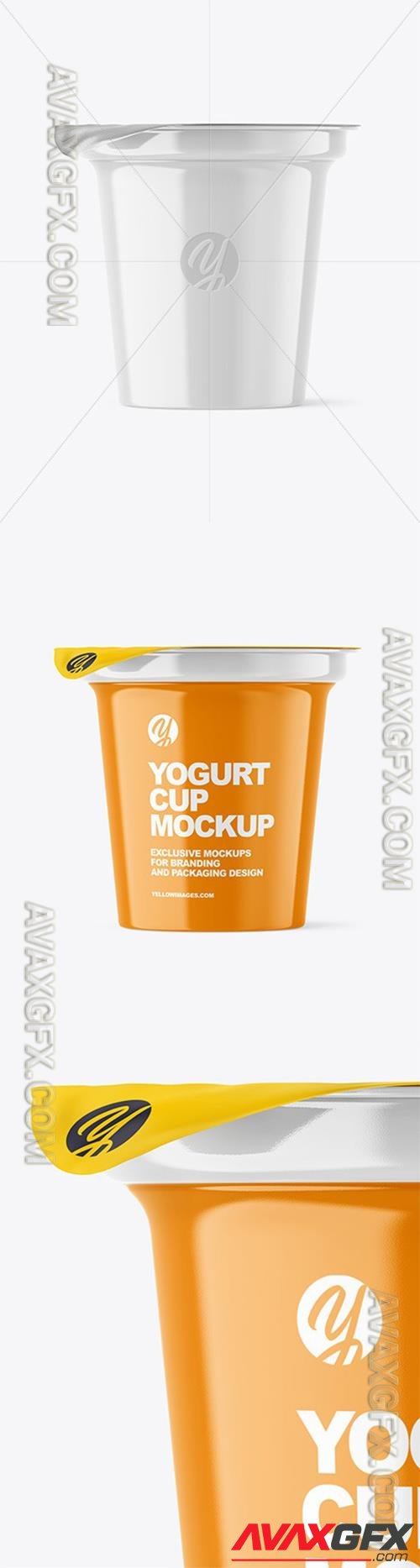 Glossy Yogurt Cup Mockup 97183 TIF