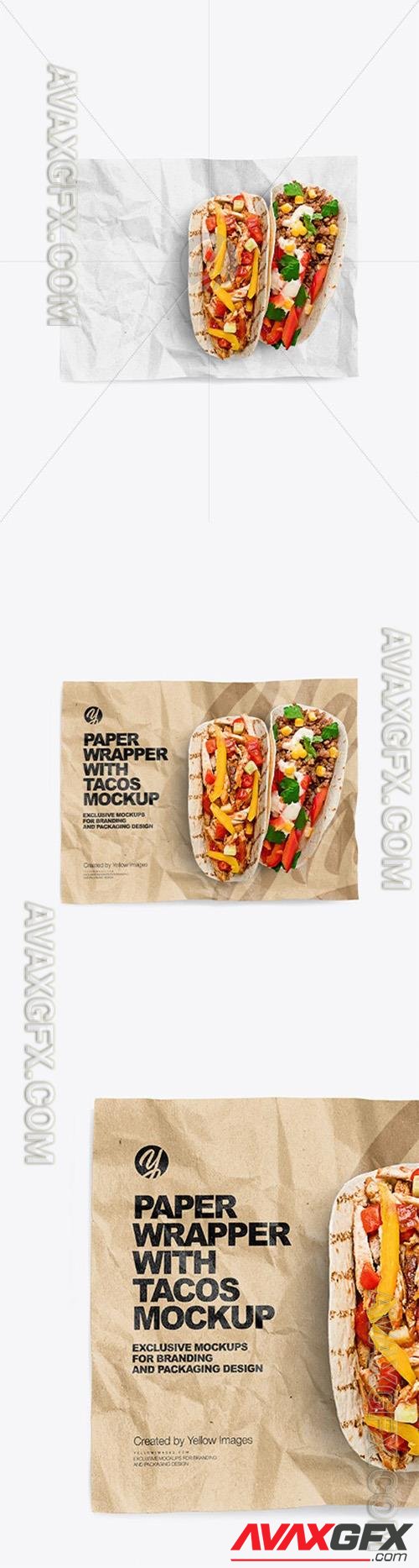 Paper Wrapper With Tacos Mockup 96469 TIF