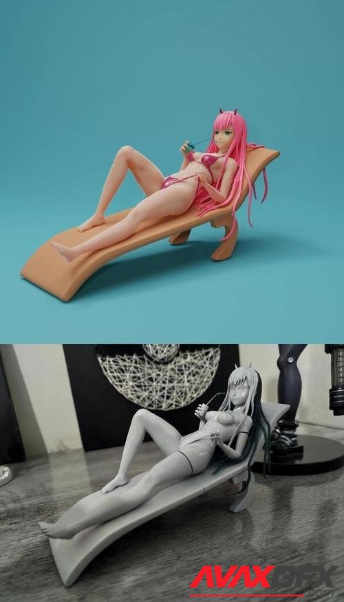 Zero Two in the Beach – 3D Printable STL